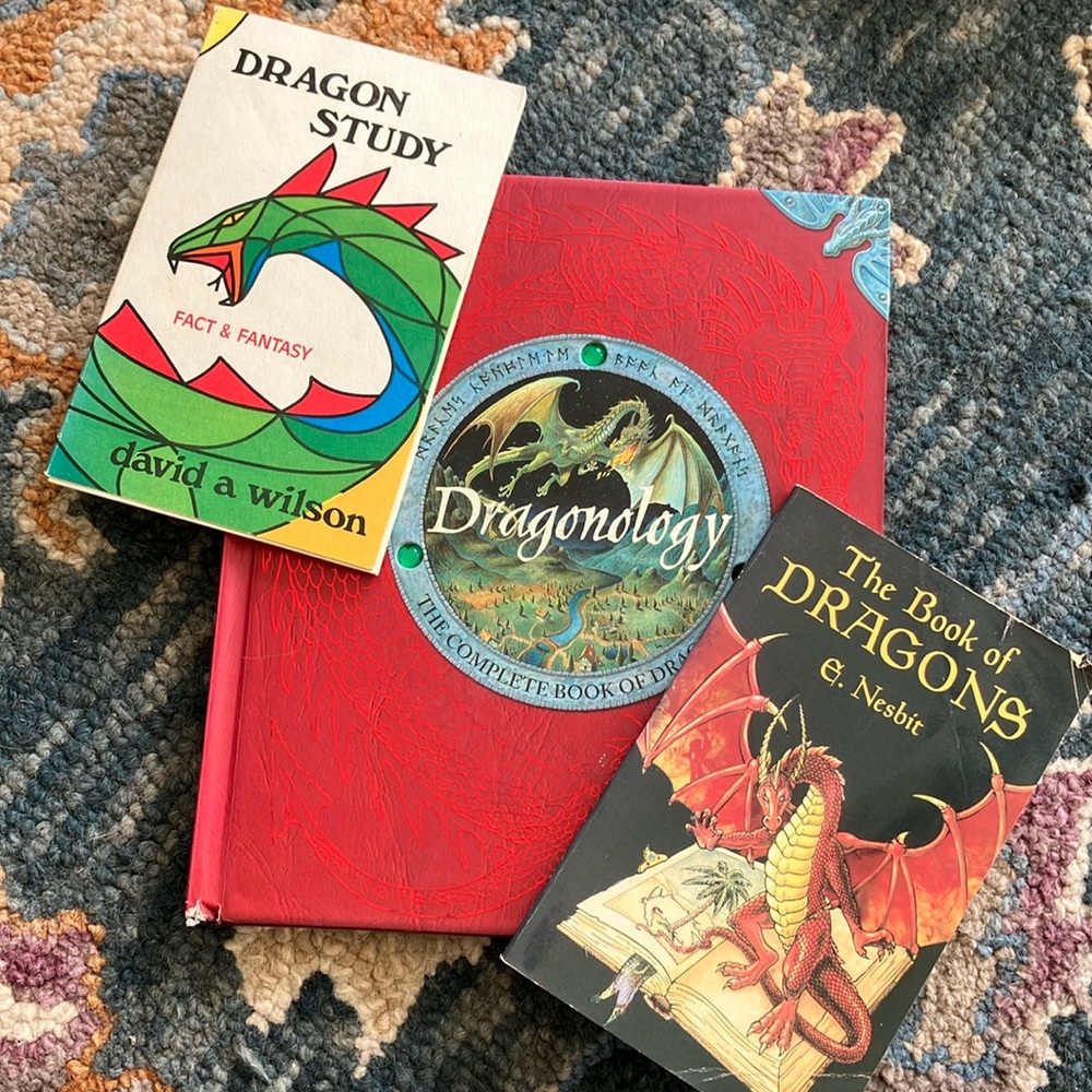 Set of three dragon books